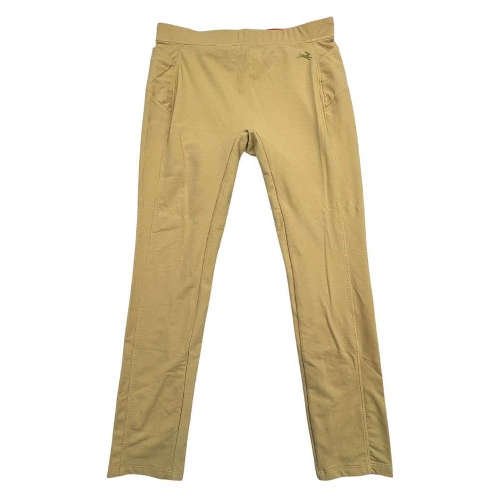 Tracksmith Leggings Womens L Khaki Workout Gym Traning Stretch Skinny High Waist